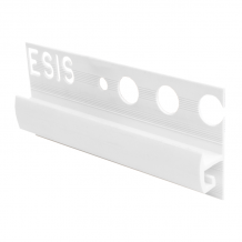 8mm -EVT080.01 Genesis Premium Plastic Vinyl To Tile Capping White EVT